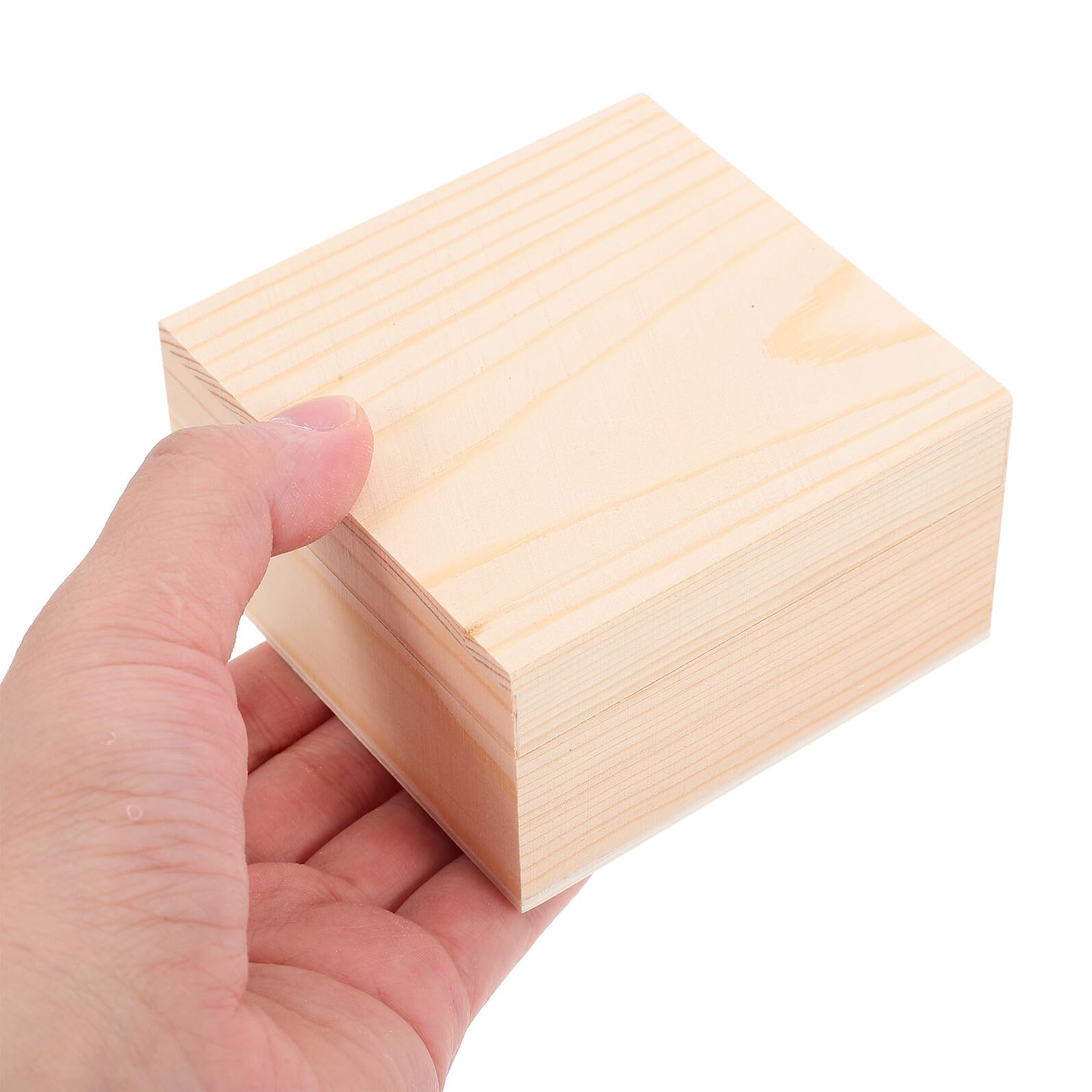 Amazon.co.jp: BinZyronic 2個セット 松木製小型収納ボックス – 蓋付き